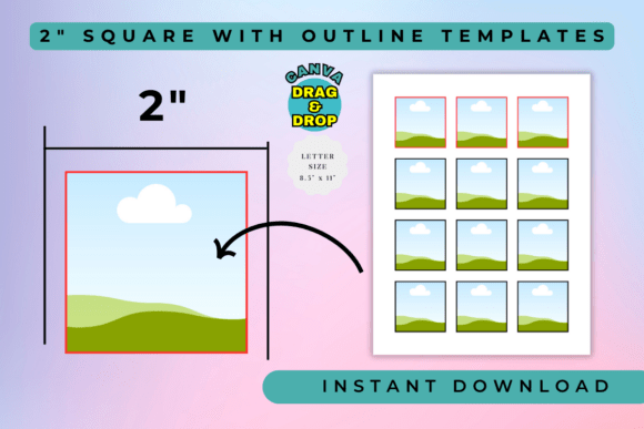 Download 2 Square Template for Canva - Template Collection