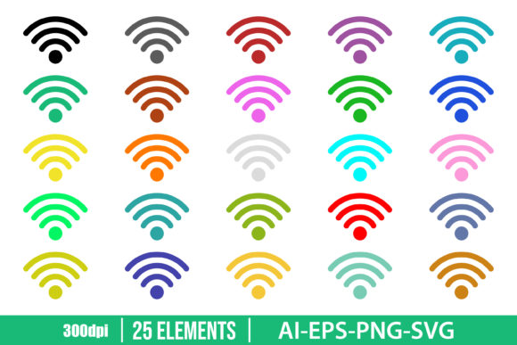 Download Internet Wifi Icon Clipart Set - Set Collection