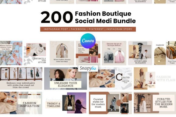 Download Fashion Canva Social Media Templates - Template Collection