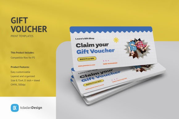 Download Gift Voucher PSD Templates Vol 098 - Template Collection