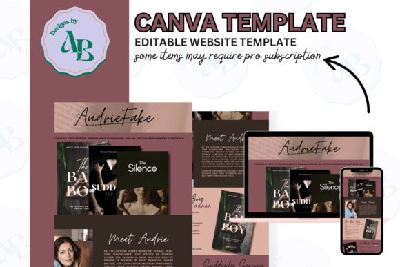Download Author Canva Website Template - Template Collection