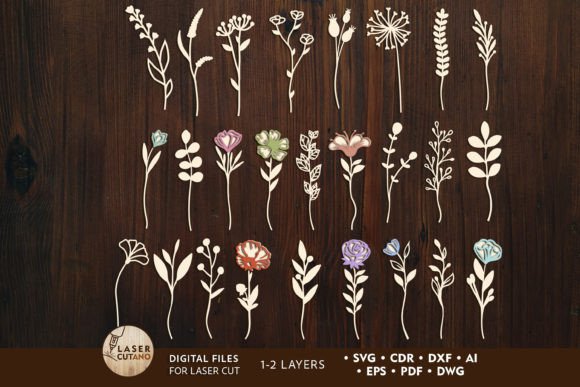 Download Decorative Flowers Bundle Templates - Template Collection