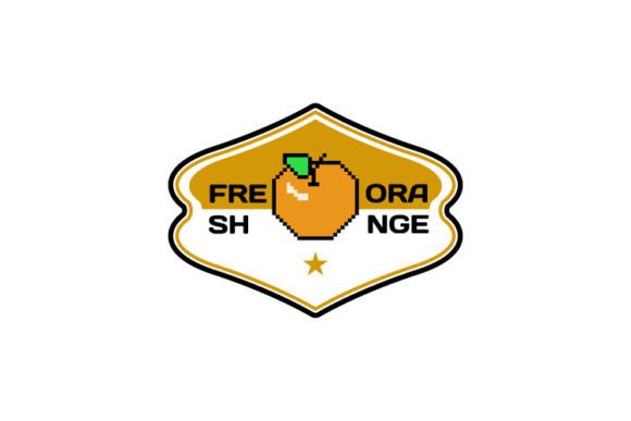 Download Retro Sticker Orange Template Design - Template Collection