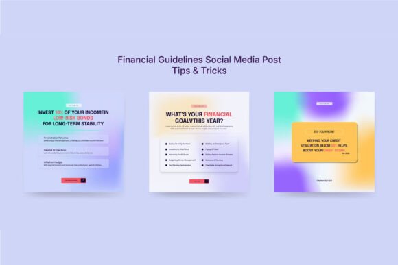 Download Colorful Financial Advice Social Kit - Social kit Collection
