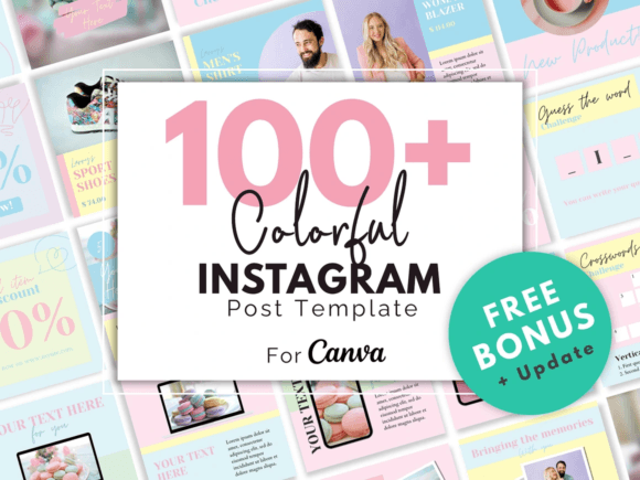 Download Colorful Instagram Canva Template - Template Collection