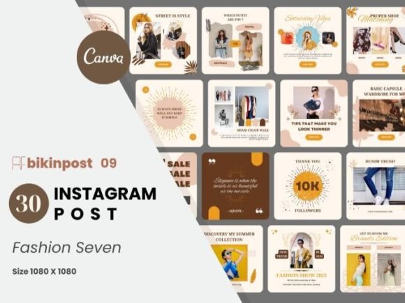 Download Fashion Canva Instagram Post Template - Template Collection