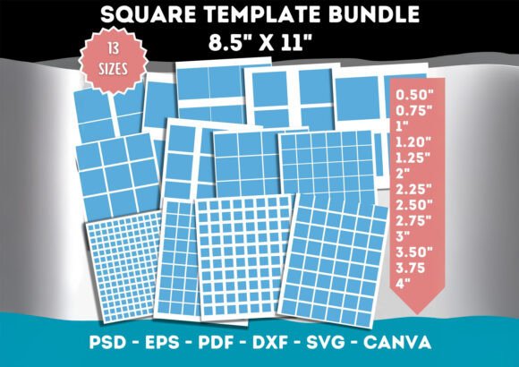Download Square Template Bundle - Template Collection